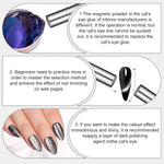 image, Sevyn Colors Long Bar Cat Eye Magnet Double-Ended Magnetic Wand for Gel Nail Polish Effects
