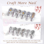 image, Sevyn Colors Silver Chrome Nail Powder Ultra Mirror Metallic Pigment for 3D Nail Art &amp; Gel Polish, with Applicator

