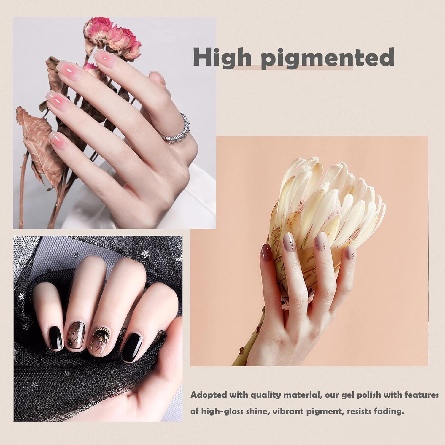 Sevyn Colors Gel Paint Nail Polish Set – 36 Colors Nail Art Gel Kit | Nail Design & DIY Painting Gel for Salon & Home Use