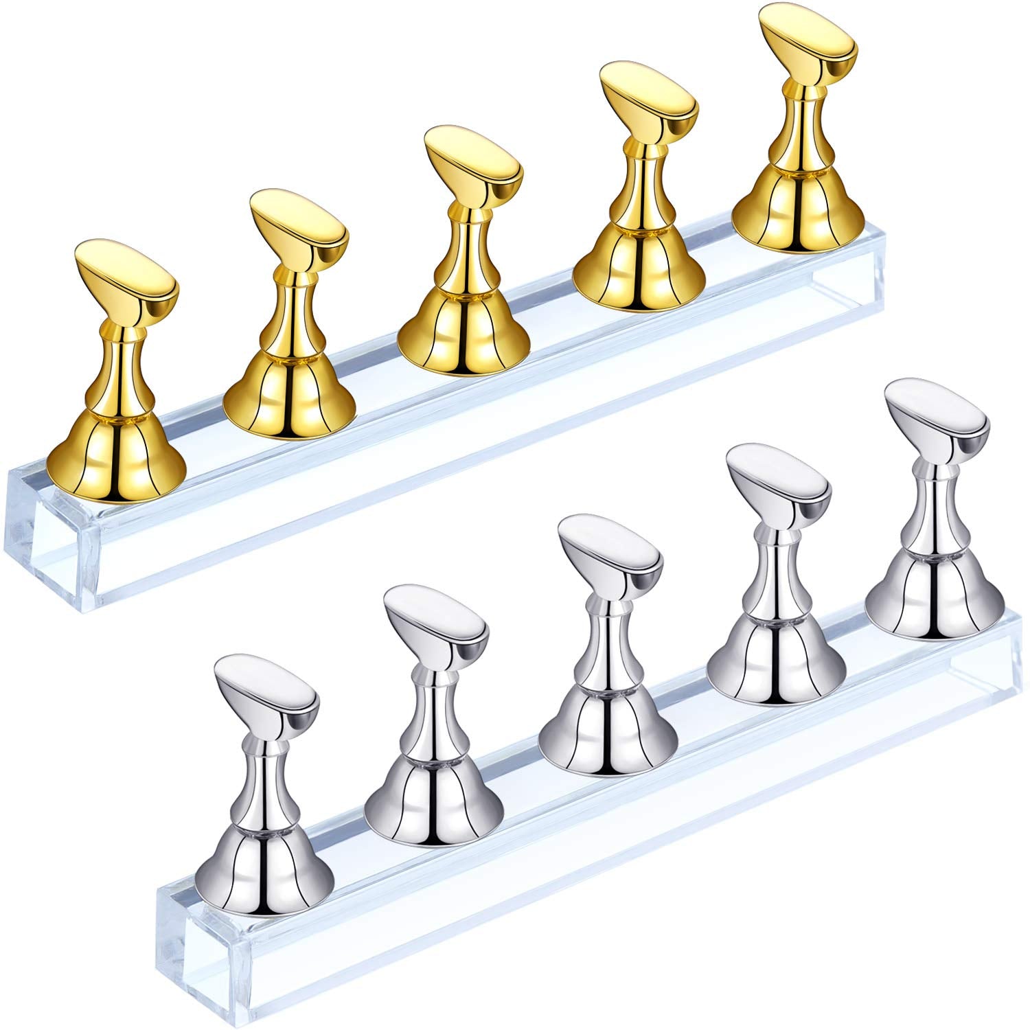SEVYN COLORS Nail Art Stand – Magnetic Nail Display Holder for Press-On Nails & Nail Art Practice