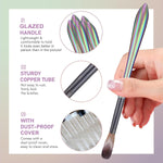 image, Sevyn Colors Professional Acrylic Nail Brush Set – Sizes 6, 8, 10, 12 | Kolinsky-Style Brushes for Acrylic Application
