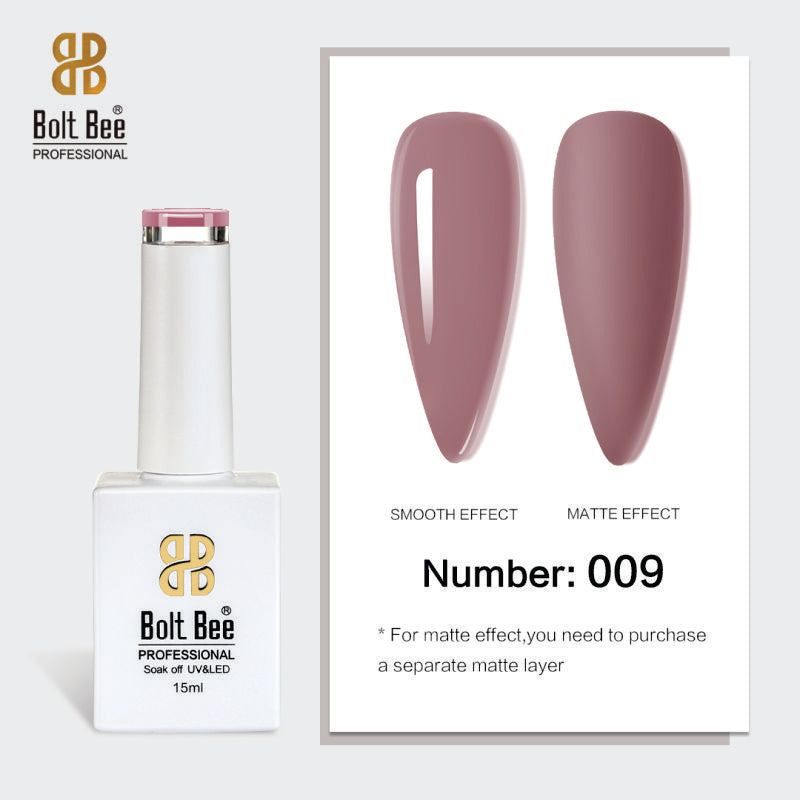 Bolt Bee Gel Polish 15ml – High-Gloss, Long-Lasting UV/LED Soak Off Nail Gel (Shade -009)