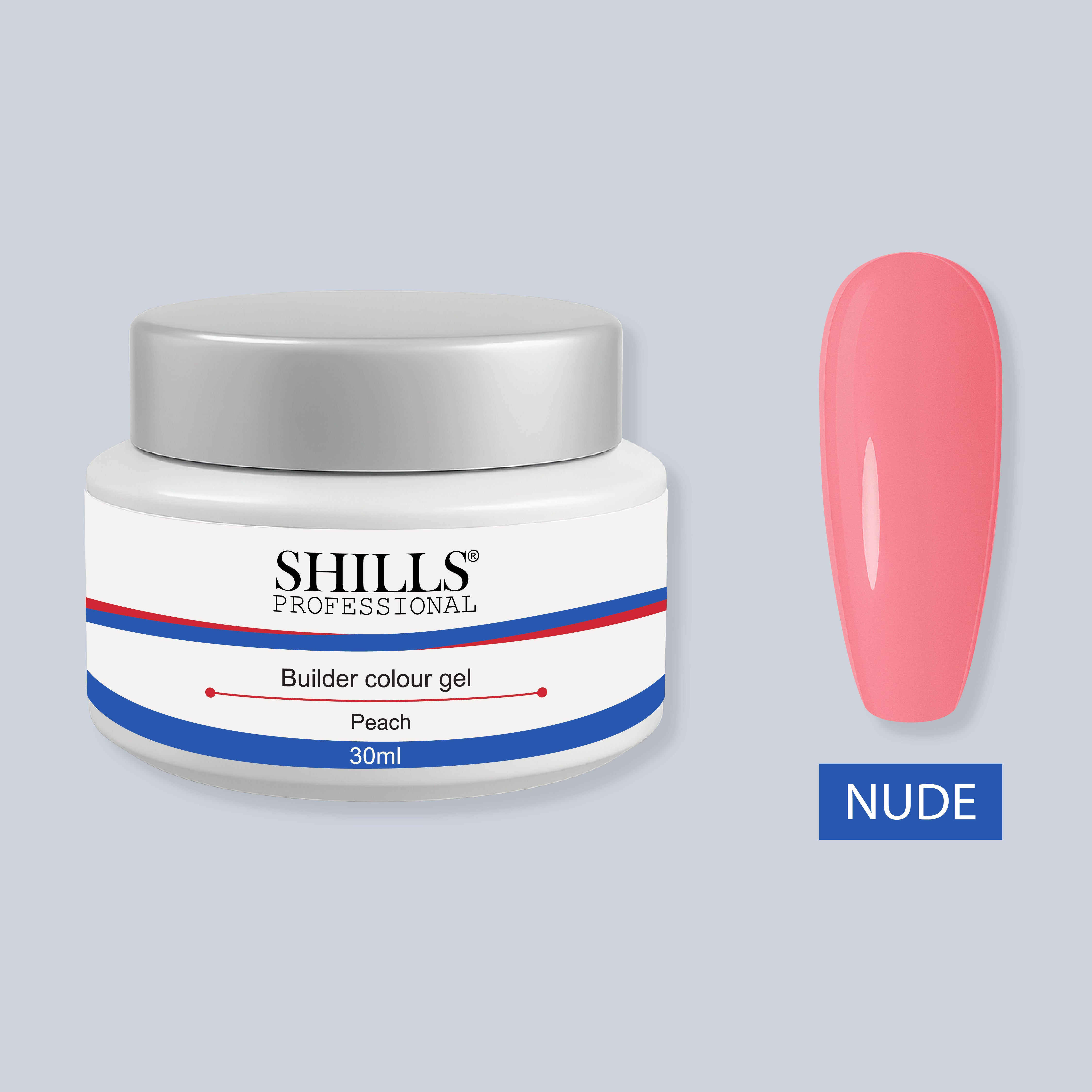 Shills Builder Gel Peach 30ml – Soft Peach Nail Extension Gel