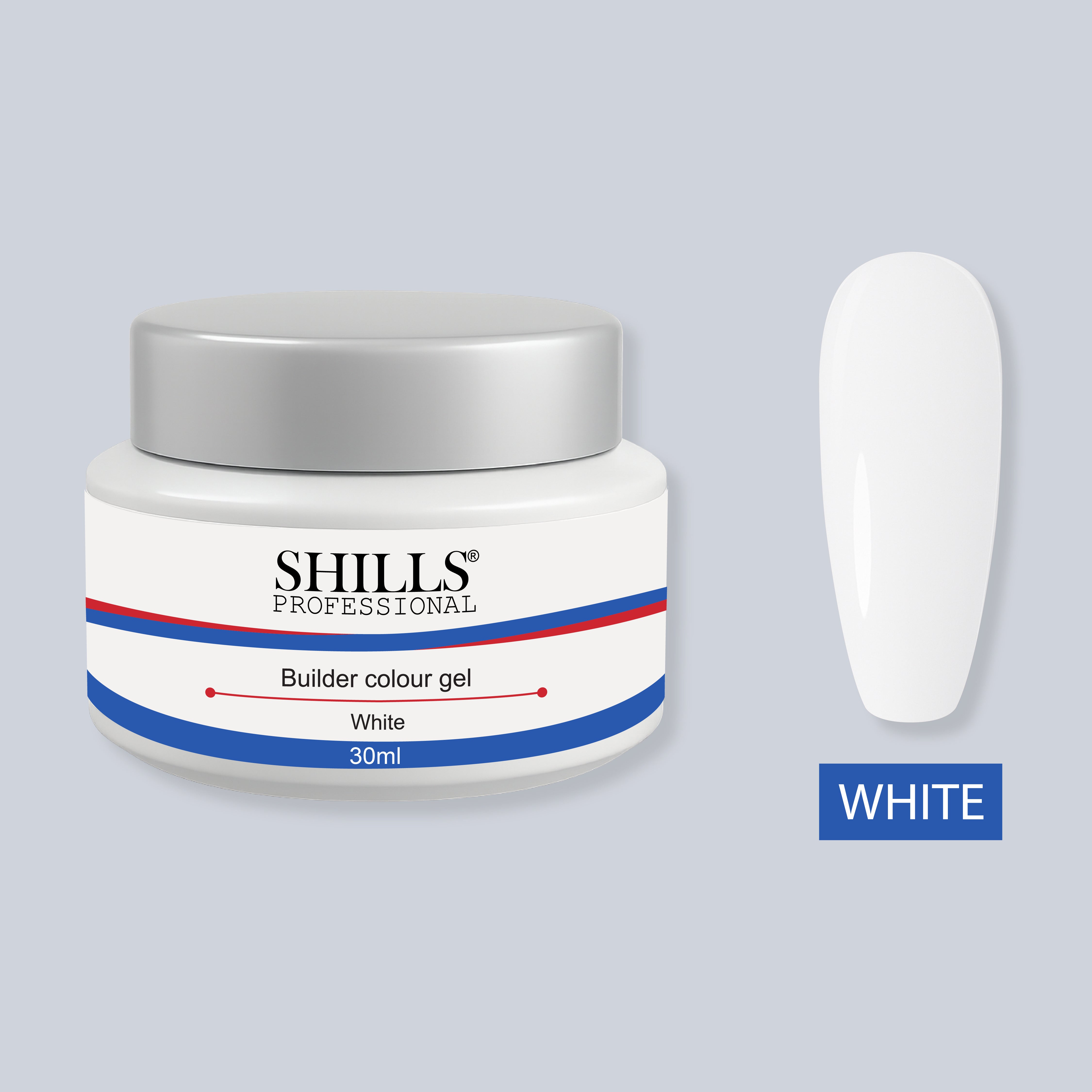Shills Builder Gel White 30ml – Professional Nail Extension Gel