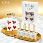 image, Shills Professional Cat Eye Gel Polish Set CE42 (4 Colors) | Magnetic Nail Art Kit | UV/LED Soak-Off