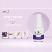 Shills Professional Construction Top Coat – UV/LED Soak-Off Gel Polish (15ml) | Long-Lasting Durable Nail Protection