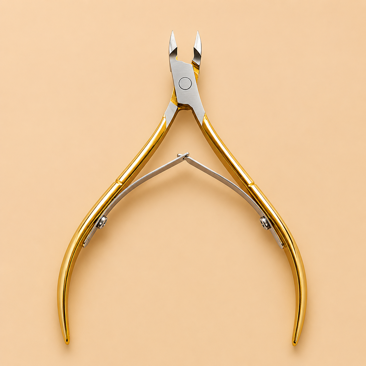 Sevyn Colors Professional Cuticle Nipper Stainless Steel Cuticle Trimmer with Gold Handle for Manicure & Pedicure