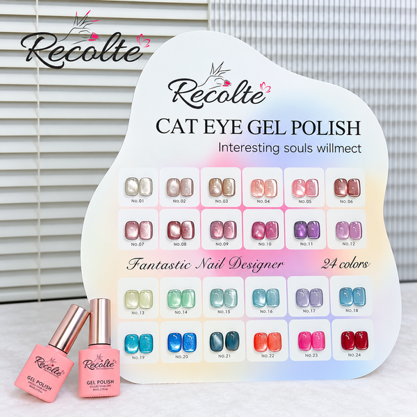 Recolte Cat Eye Gel Polish – 24 Colors | Magnetic Gel Nail Polish