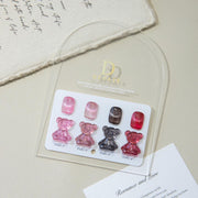 Debate Cat Eye Gel Polish Set – 4 Pcs 15ml Magnetic Nail Art Gel with Bear Shade Chart