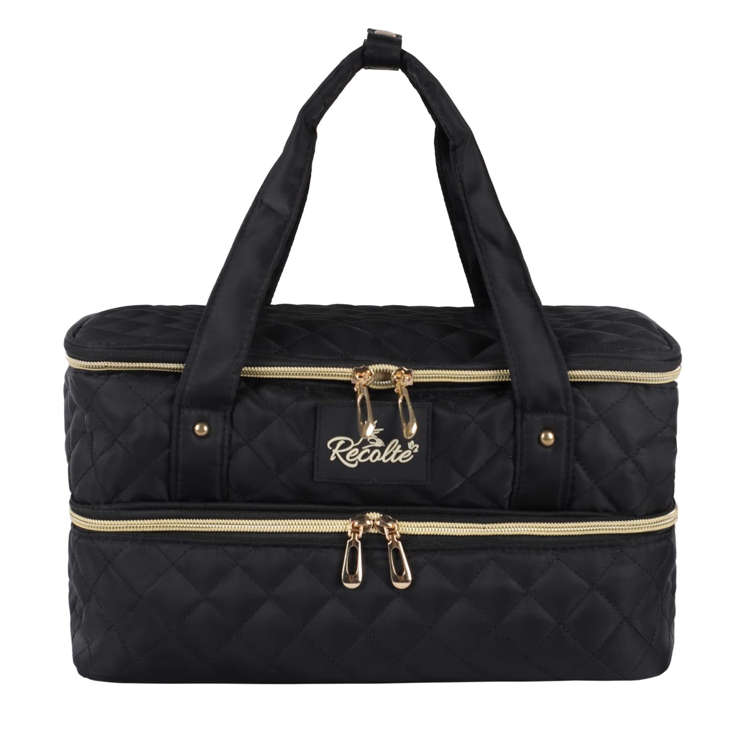 Double Handle Nail Art & Makeup Organizer Bag – 2 Layer Portable Storage Case