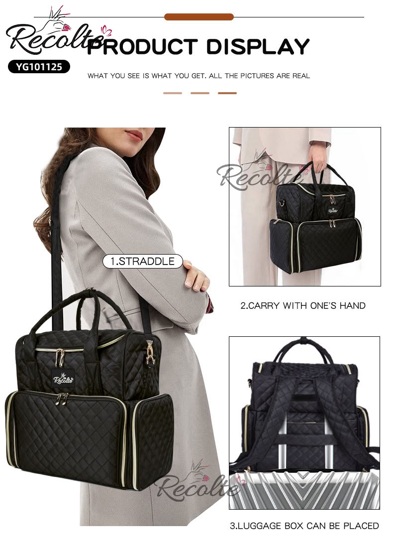 Double Layer Vanity Bag for Nail Art & Manicure – Nail Polish Organizer
