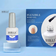 Shills Professional Flexible Base Gel – Soak-Off UV/LED Gel Polish (15ml) | Strong Grip & Natural Flexibility