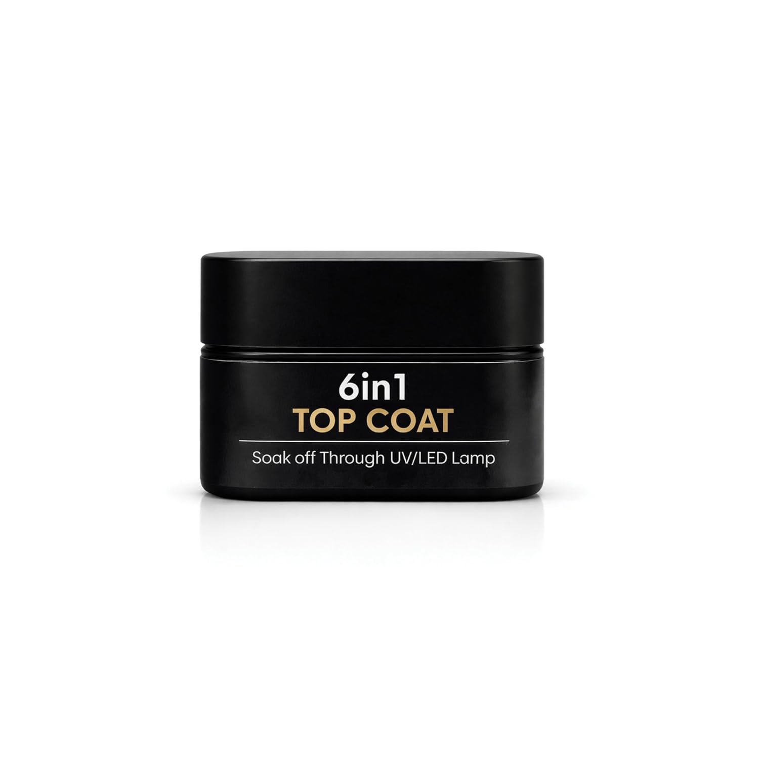 Fingertips 6 in 1 Top Coat Gel | 15gm UV LED Soak Off Gel Top Coat | High Gloss No Wipe Top Coat | Long Lasting Scratch Resistant | Professional Salon & DIY Use