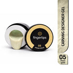 image, Fingertips Carving Designer Gel Shade 05 - Prism Gold | 15gm Nail Extension &amp; Sculpting Builder Gel | UV LED Soak Off Gel | Strong Hold | No Heat Spike | Professional Salon &amp; DIY Use