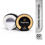 image, Fingertips Carving Designer Gel Shade 02 - White | 15gm Nail Extension &amp; Sculpting Gel | UV LED Soak Off Carving Gel | Strong Hold | Professional Salon &amp; DIY Use