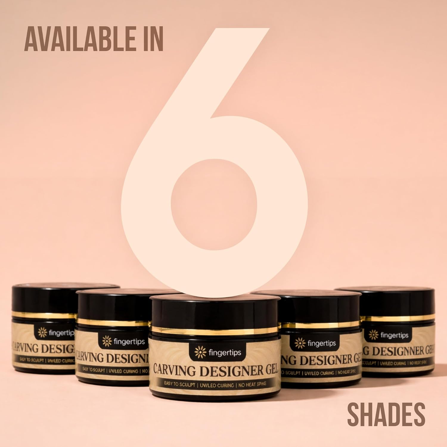 Fingertips Carving Designer Gel Shade 02 - White | 15gm Nail Extension & Sculpting Gel | UV LED Soak Off Carving Gel | Strong Hold | Professional Salon & DIY Use