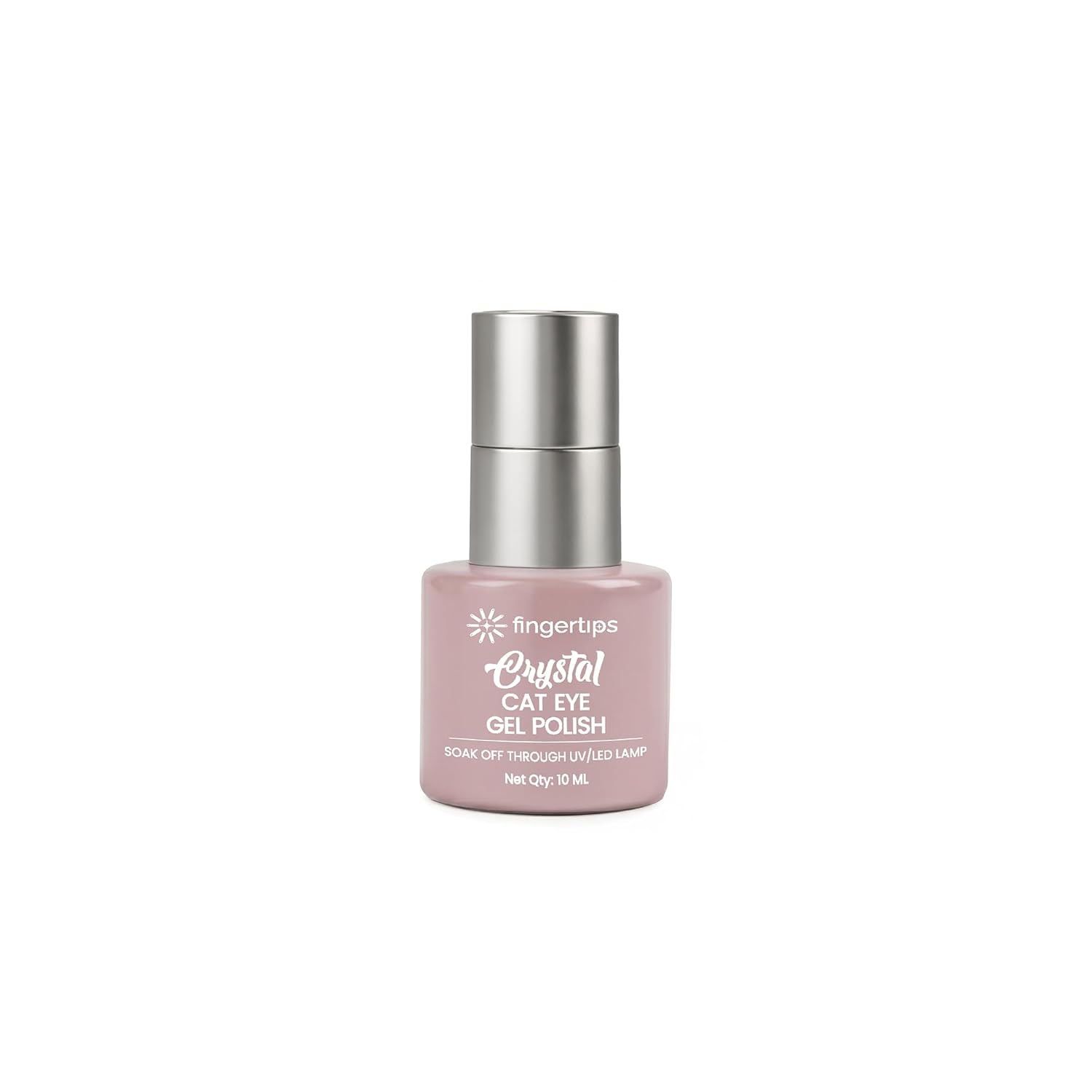 Fingertips Crystal Cat Eye Gel Polish Shade 03 - Burnt Carnelian | 10ml Magnetic Cat Eye Gel Polish | Shimmer Effect | UV LED Soak Off | Long Lasting Professional Nail Gel