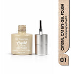 image, Fingertips Crystal Cat Eye Gel Polish Shade 01 - Champagne Crystal | 10ml Magnetic Cat Eye Gel Polish | Shimmer Effect | UV LED Soak Off | Long Lasting Professional Nail Gel