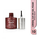 image, Fingertips Crystal Cat Eye Gel Polish Shade 10 - Imperial Ruby | 10ml Magnetic Cat Eye Gel Polish | Shimmer Effect | UV LED Soak Off | Long Lasting Professional Nail Gel