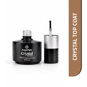 Fingertips Crystal Top Coat 16ml | High Gloss No Wipe Gel Top Coat | Long Lasting UV LED Nail Top Coat | Scratch Resistant | Glass Shine Finish
