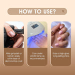 image, Fingertips Diamond Top Coat 16ml | High Gloss UV LED Gel Top Coat | Long Lasting No Wipe Top Coat | Scratch &amp; Chip Resistant | Professional Salon Finish