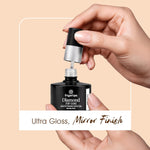 image, Fingertips Diamond Top Coat 16ml | High Gloss UV LED Gel Top Coat | Long Lasting No Wipe Top Coat | Scratch &amp; Chip Resistant | Professional Salon Finish