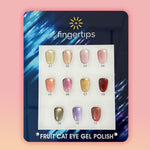 image, Fingertips Fruit Cat Eye Gel Polish 10ml - Shade 09 Smoky Grape | Magnetic 3D Cat Eye UV LED Gel Nail Polish