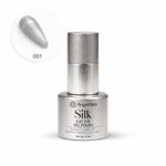 image, Fingertips Silk Cat Eye Gel Nail Polish Shade 01 - Moonlit Silver | Magnetic Cat Eye UV LED Soak Off Gel Polish | Long Lasting High Shine Glitter Nail Art Gel | Professional Salon Finish | 12ml