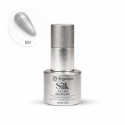 Fingertips Silk Cat Eye Gel Nail Polish Shade 01 - Moonlit Silver | Magnetic Cat Eye UV LED Soak Off Gel Polish | Long Lasting High Shine Glitter Nail Art Gel | Professional Salon Finish | 12ml