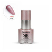 Fingertips Silk Cat Eye Gel Nail Polish Shade 04 - Mauve Taupe | Magnetic Cat Eye UV LED Soak Off Gel Polish | Long Lasting High Shine Glitter Nail Art Gel | Professional Salon Finish | 12ml