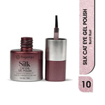image, Fingertips Silk Cat Eye Gel Nail Polish Shade 10 - Burnt Rust | Magnetic Cat Eye UV LED Soak Off Gel Polish | Long Lasting High Shine Glitter Nail Art Gel | Professional Salon Finish | 12ml