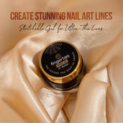Fingertips Spider Gel for Nail Art Black Shade 01 | Ultra Stretchy & Elastic Nail Art Gel | Long Lasting UV LED Spider Gel | Professional Salon & DIY Use