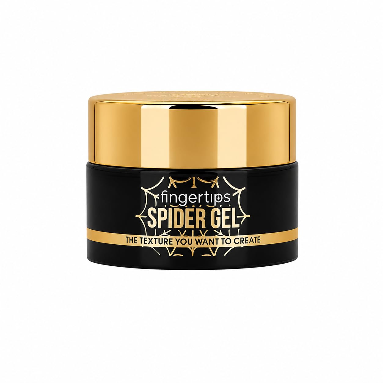 Fingertips Spider Gel for Nail Art Black Shade 01 | Ultra Stretchy & Elastic Nail Art Gel | Long Lasting UV LED Spider Gel | Professional Salon & DIY Use
