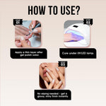 image, Fingertips Vivid Vibes No Wipe Top Coat Gel Polish 16ml | Ultra Glossy Long Lasting UV LED Gel Top Coat