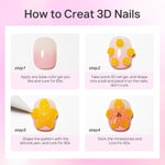 image, 3D Gel Flower Maker Board for Nail Art | Petal Shaping Tool with 10 Groove Molds