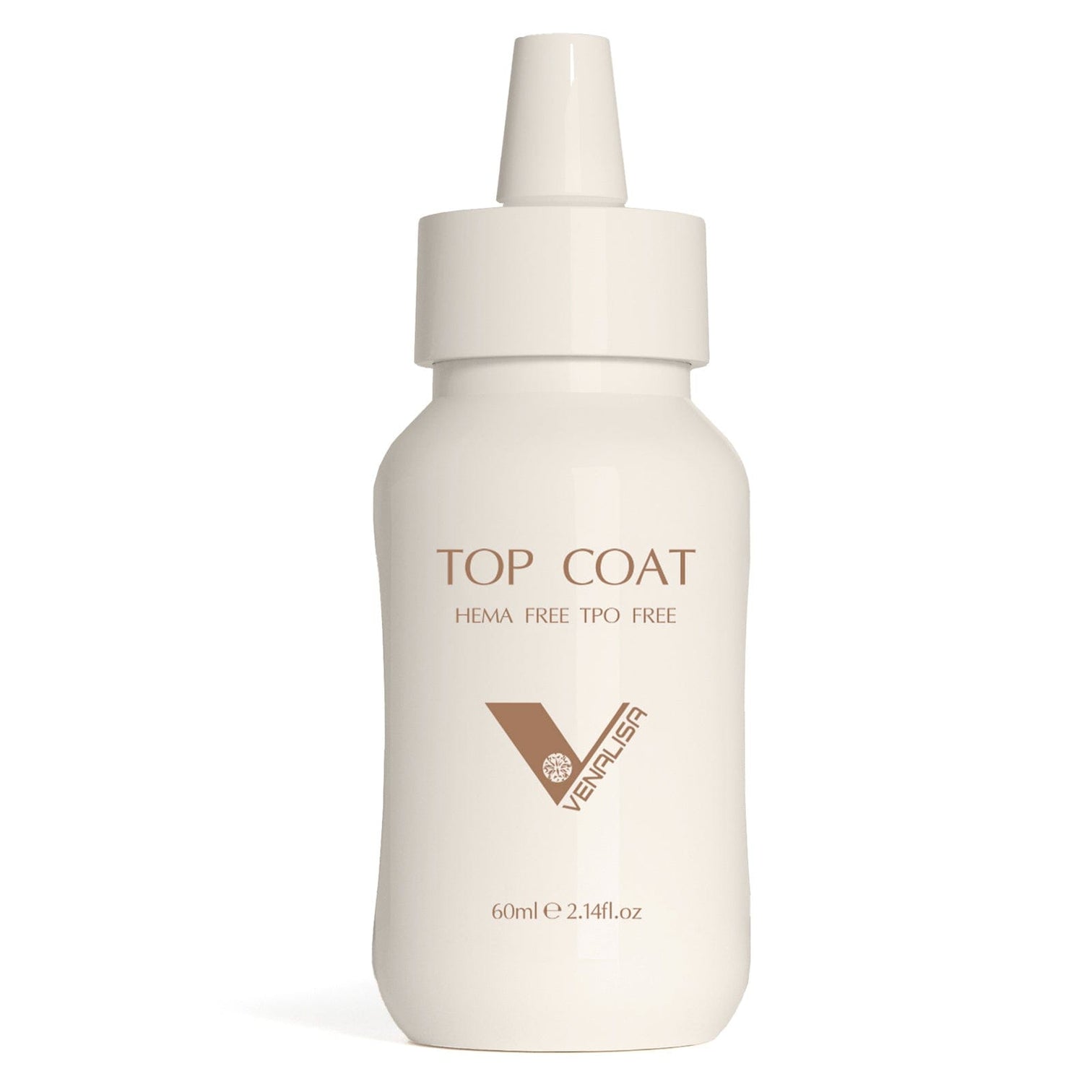 Venalisa HEMA Free TPO Free Top Coat Refill 60ml – High Gloss No Wipe Gel Top Coat | Long Lasting Shine | Professional Nail Salon Finish