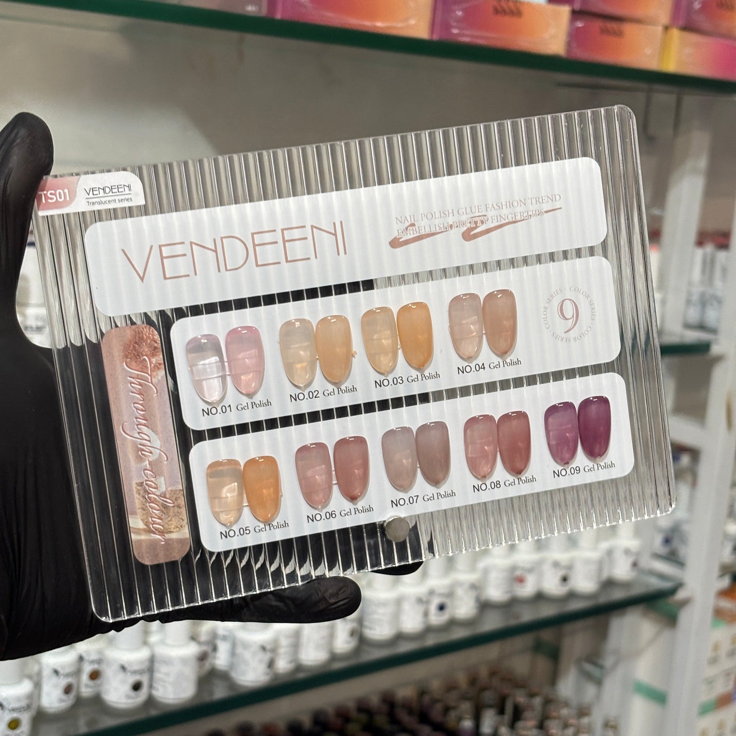 VENDEENI 9 Colors Gel Nail Polish Set – Nude, Sheer & Jelly Collection | 15ml UV/LED Soak Off Gel | Long Lasting & Hema Free