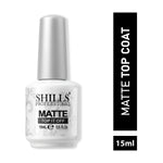 image, Shills Professional Matte Top Coat – Long-Lasting No Wipe Matte Finish Gel Top for Gel, Acrylic &amp; Nail Art Designs
