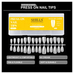 image, Shills Professional Press On Nail Tips 300pcs Matte Mid Almond (Full Cover Artificial Nails Set)