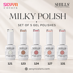 image, Milky Gel Polish Set of 5 – Shills Professional | Nude &amp; Neutral Collection | Sevyn Colors