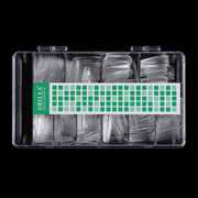 Shills Professional T-Shape Nail Tips – 550pcs Clear Full Cover Tips | 10 Sizes (0–9) | Soft Gel Tips for Nail Extensions, Gel & Acrylic Systems