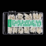 Shills Professional Soft Gel Oval Nail Tips – 550pcs Natural Full Cover Tips (PT-11N) | 10 Sizes (0–9) | Lightweight, Soak-Off Tips for Gel Extensions & Press-On Nails