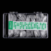 Shills Professional Soft Gel Half Cover Nail Tips – 550pcs Clear (PT-13) | 10 Sizes (0–9) | Flexible Soft Gel Tips for Natural-Looking Extensions & Overlays