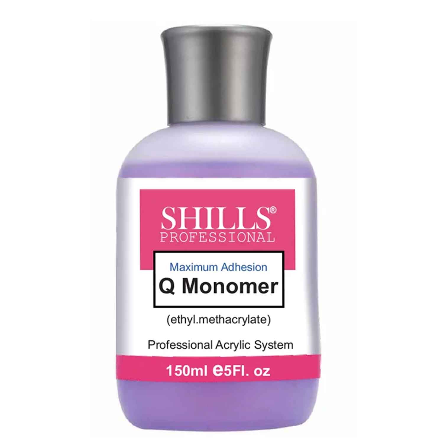 Shills Professional Acrylic Liquid Monomer – 150ml Non-Yellowing Formula for Acrylic Nail Extensions & Sculpting