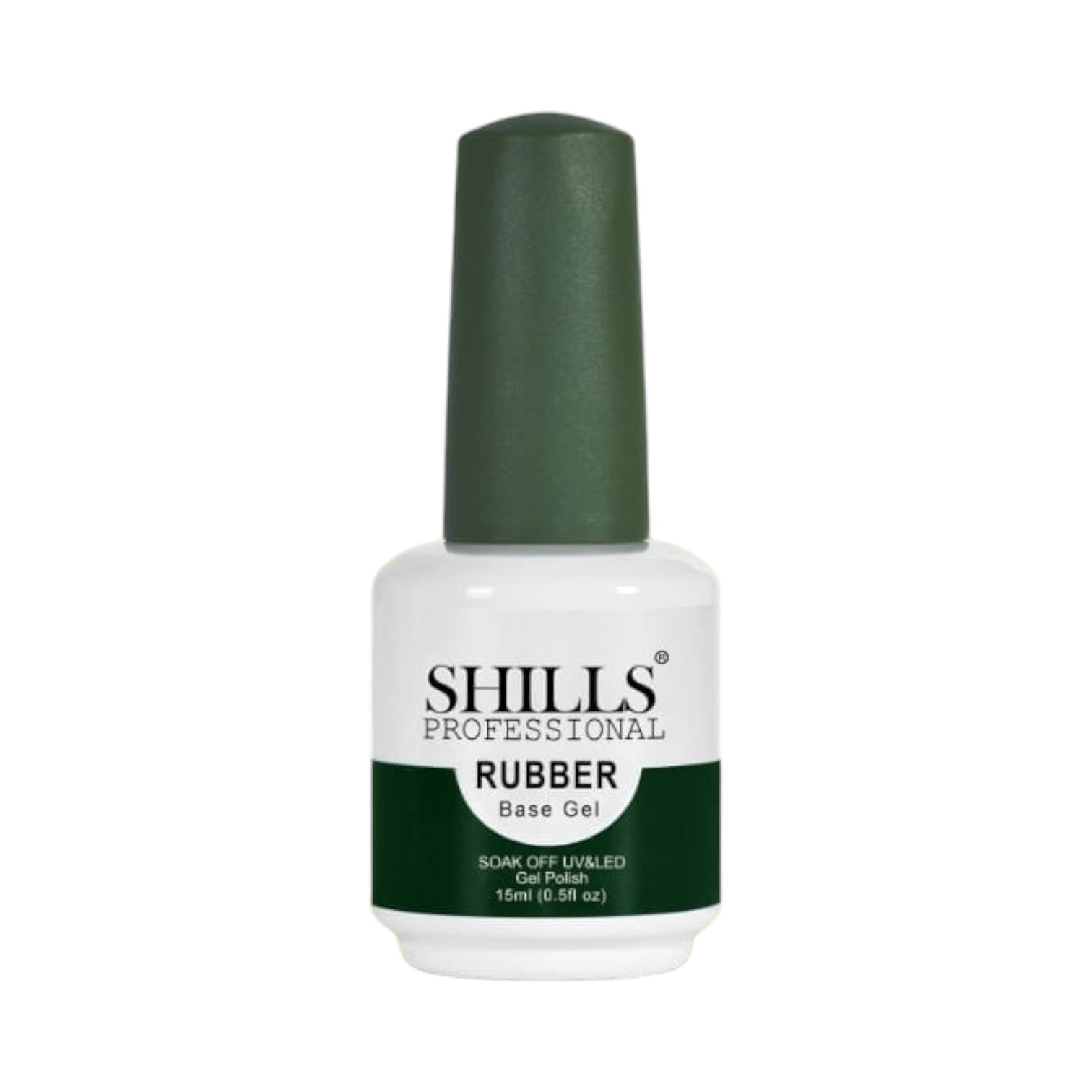 Shills Professional Rubber Base Gel – Extra Strength Soak-Off UV/LED Gel (15ml) | Long-Lasting Nail Foundation