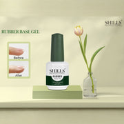Shills Professional Rubber Base Gel – Extra Strength Soak-Off UV/LED Gel (15ml) | Long-Lasting Nail Foundation