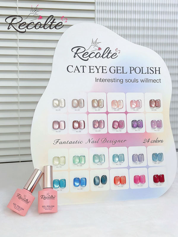 Recolte Cat Eye Gel Polish – 24 Colors | Magnetic Gel Nail Polish