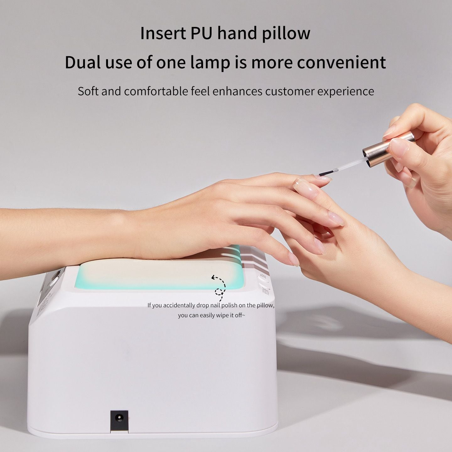 Recolte Professional 3-in-1 Dual Hand UV LED Nail Lamp with Hand Pillow
