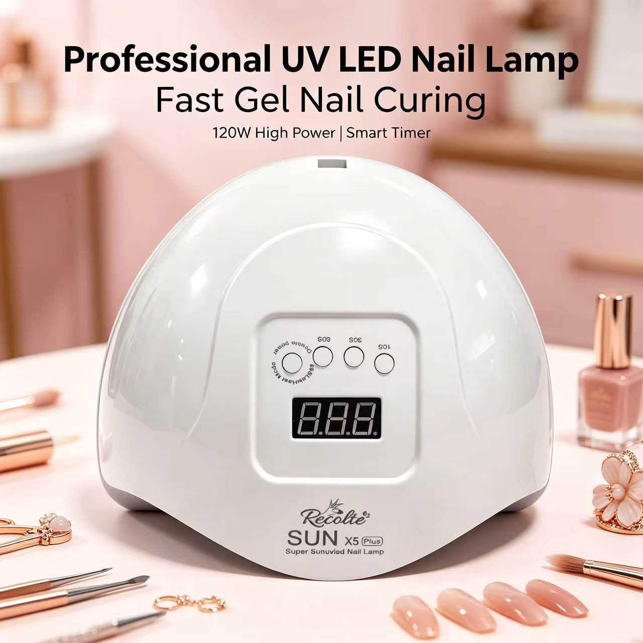 Recolte SUN X5 Plus 120W UV LED Nail Lamp for Gel Polish