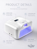 image, Recolte Professional R18 Dual Light Zone UV LED Nail Lamp